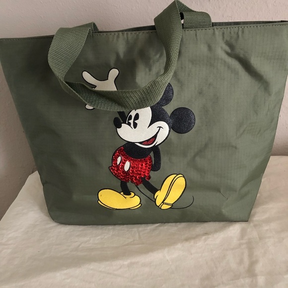 Green Mickey Mouse Tote Bag - Picture 1 of 3